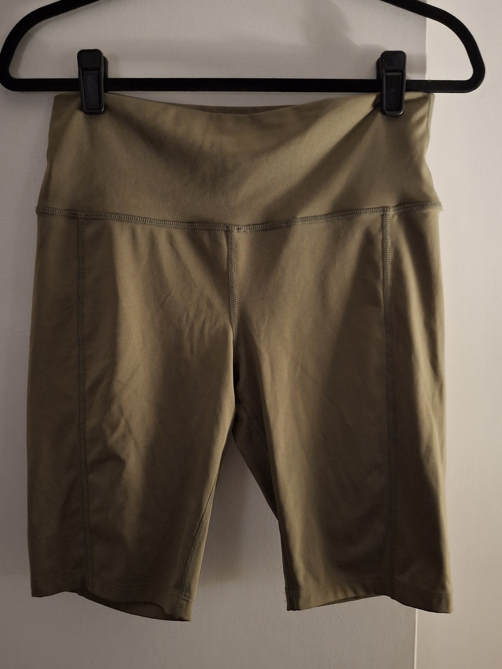 Brisas Women’s High-Waist Athletic Bike Shorts - Olive